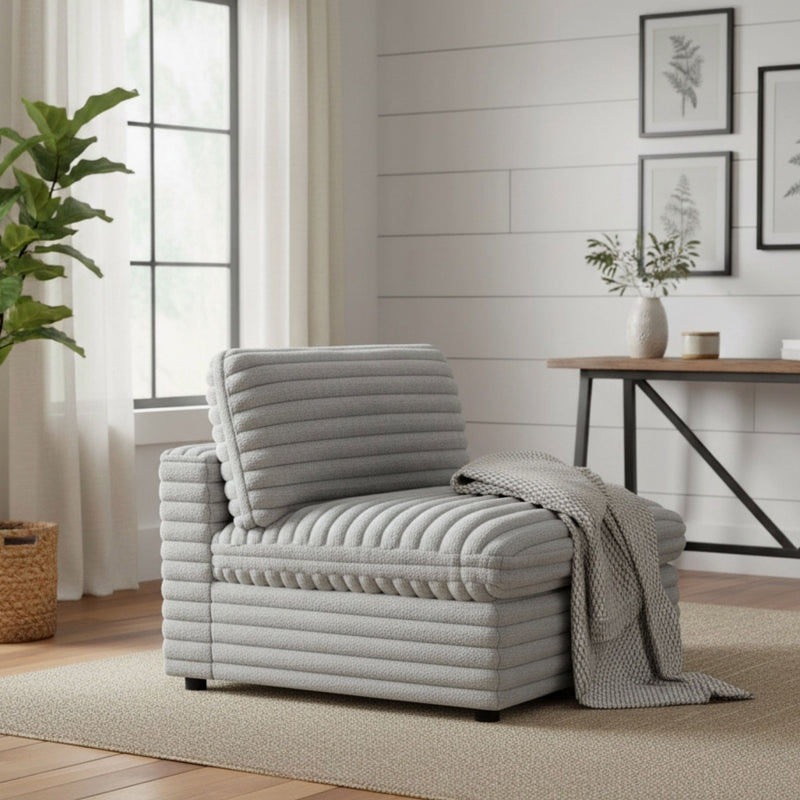 Jenny - Armless Slipper Chair - Gray