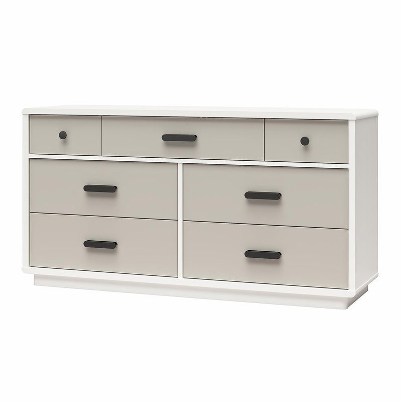 Valencia - 7 Drawer Wide Dresser - Taupe