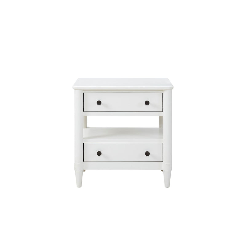 Open Nightstand With 2 Drawers