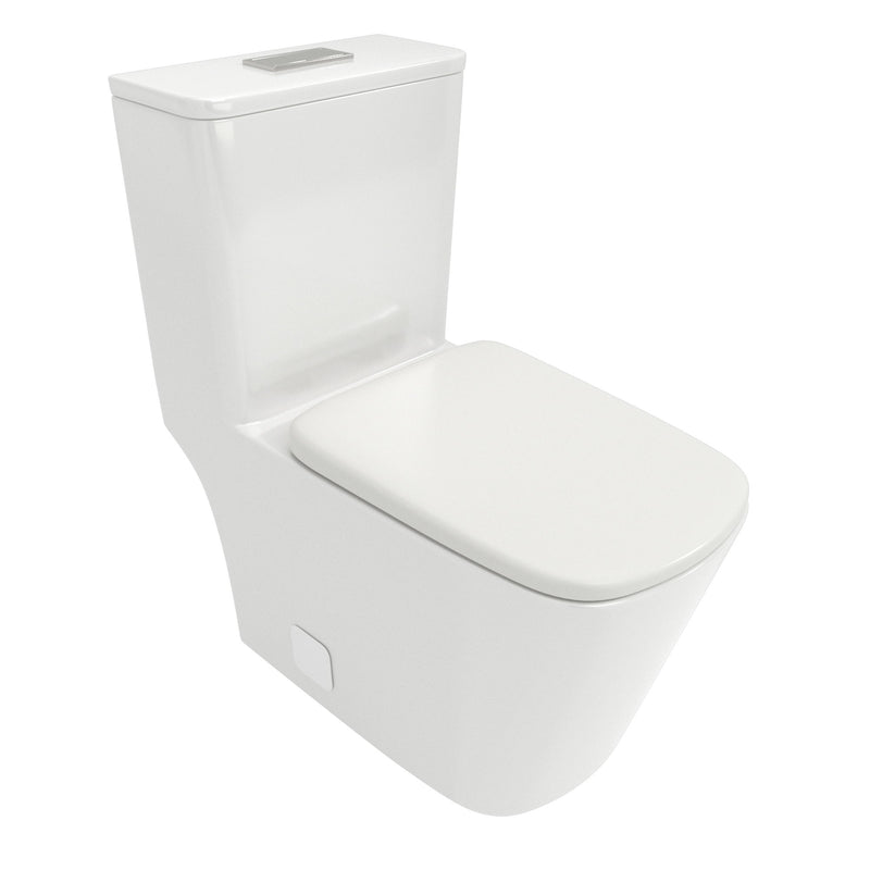 1 Piece Toilet & Dual Flush And Soft Closing Seat - White