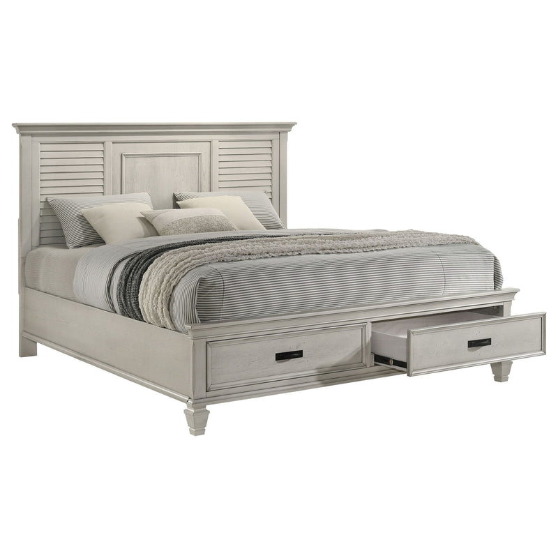 Capistrano - Eastern King Bed With 2 Drawers - White