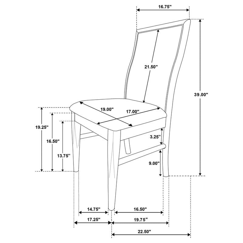 Dreydon - Upholstered Dining Side Chair (Set of 2) - Light Brown