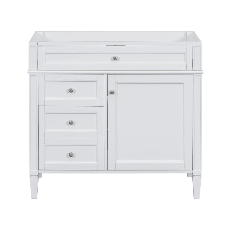 Bathroom Vanity With 2 Drawers And Tip-Out Drawer, Storage Cabinet