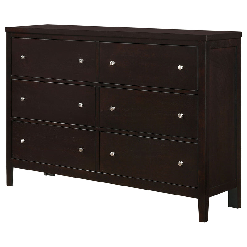 Wedgewood - 6 Drawers Dresser - Cappuccino