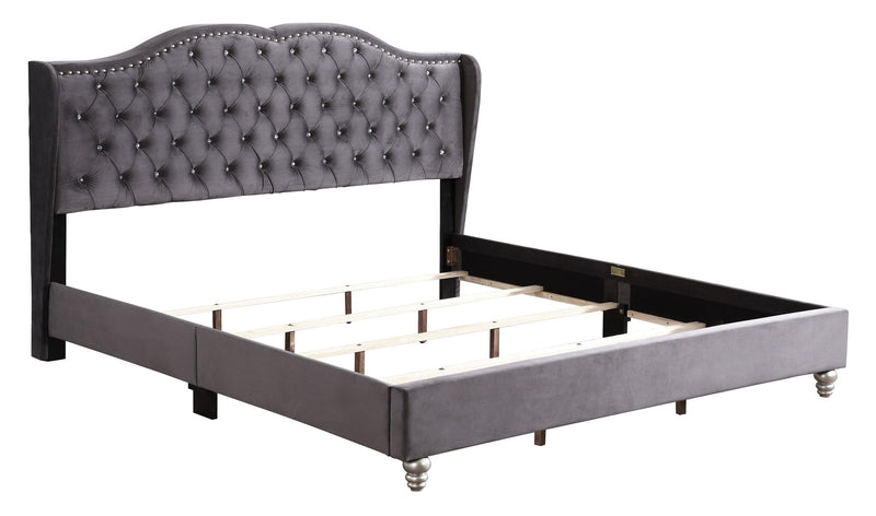 Upholstered Bed Transitional