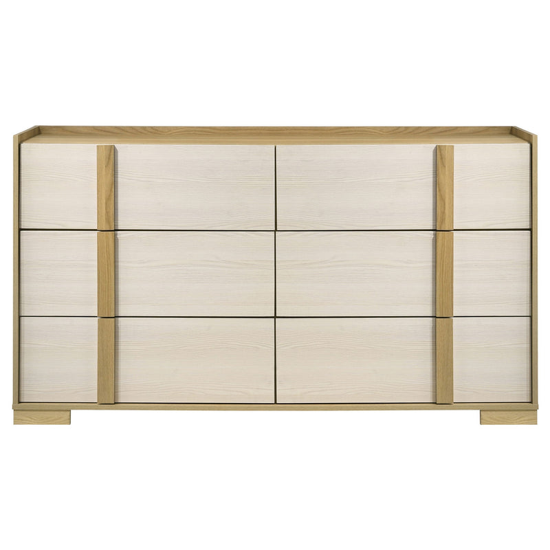 Lincoln - 6 Drawer Dresser - Natural