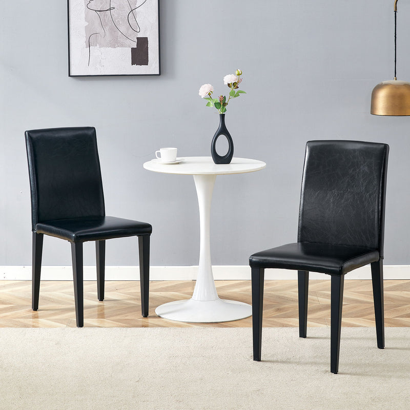 Versatile Dining Chairs With Comfortable Design And Metal Legs