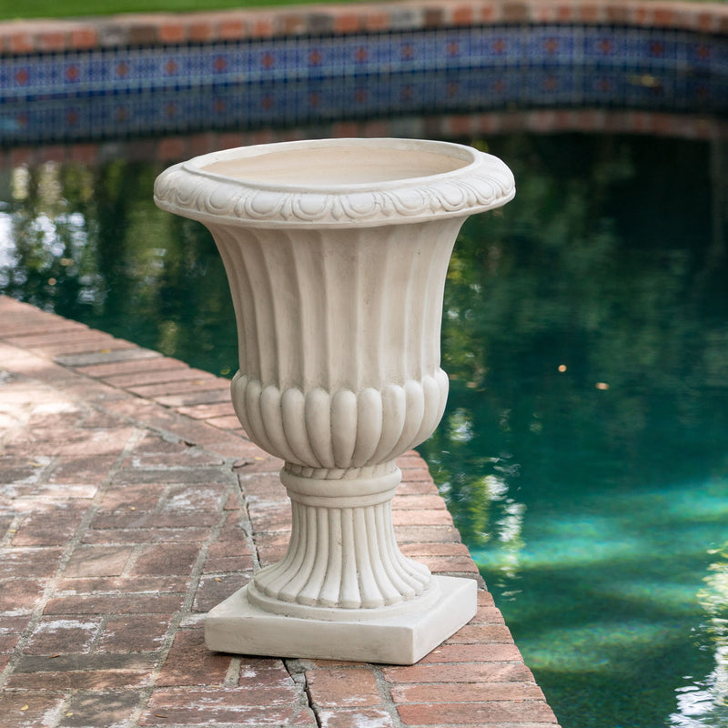 Classic Italian Urn Planter - Antique White