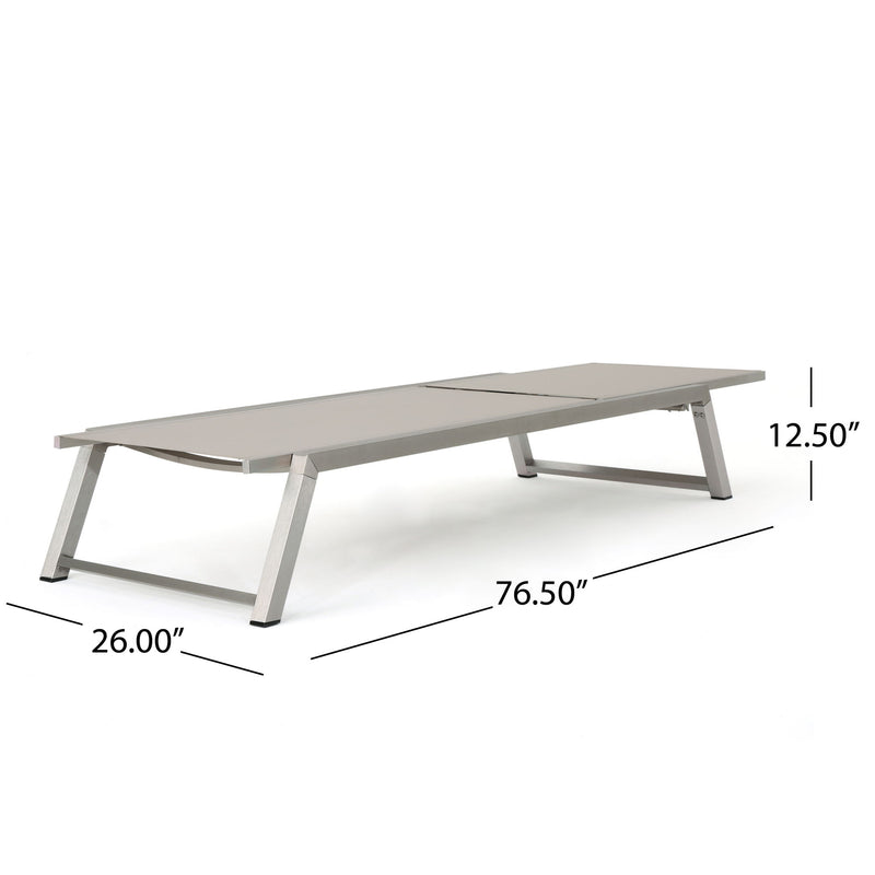 Myers - Modern Chaise Lounge Set With Adjustable Back