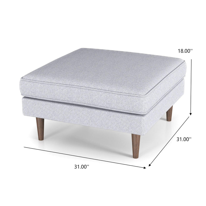 Amber - Square Upholstered Ottoman