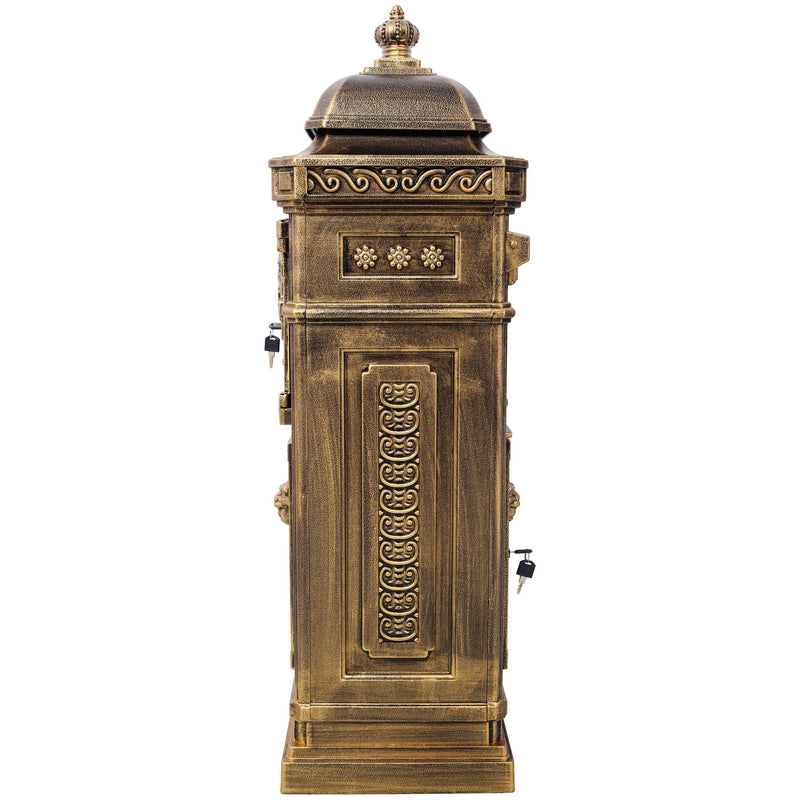 Mailboxs Residential Large-Capacity Letter Box, Rainproof Postbox Statue