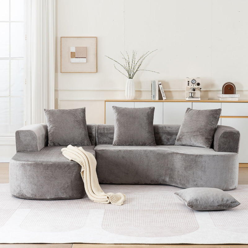 Modular Sectional Sofa With L Shape Chaise With Deep Seat