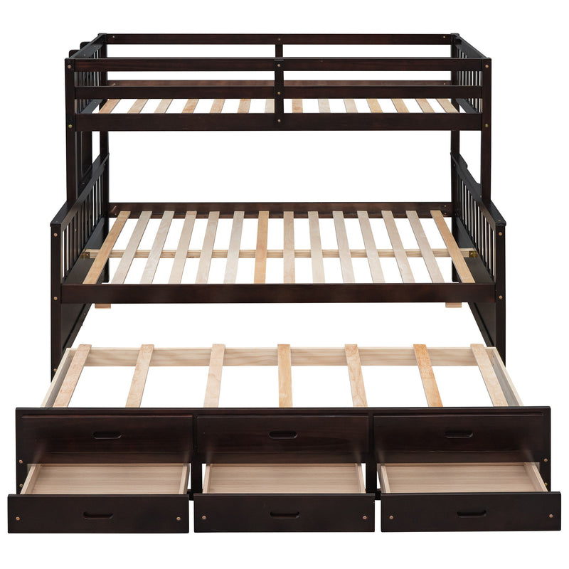 Bunk Bed With Twin Size Trundle And Drawers