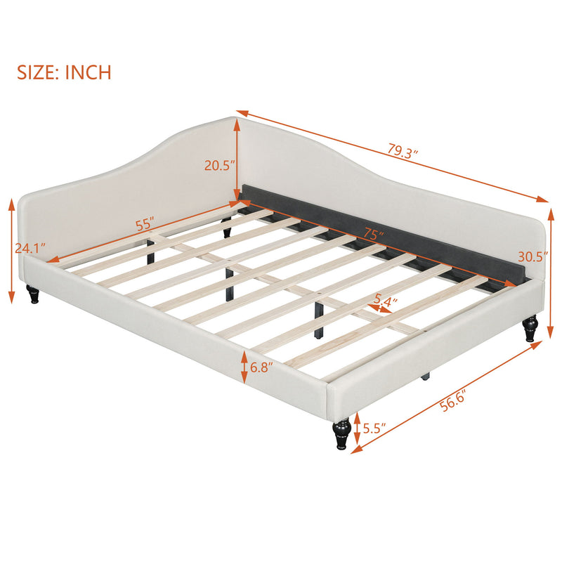 Modern L Shaped Daybed With Legs