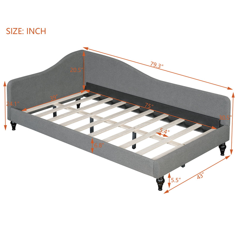 Modern L Shaped Daybed With Legs