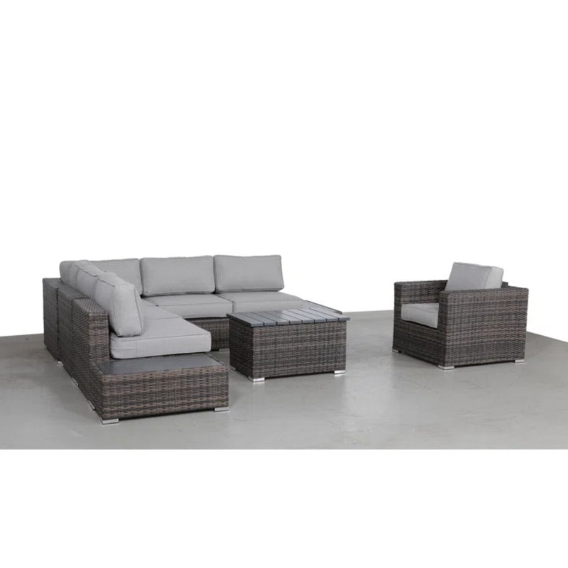 Stylish Entertainment Sectional Set, Outdoor Living