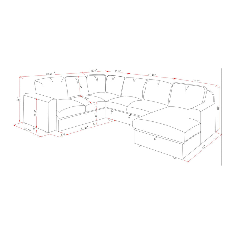 Melody - Sectional Sofa