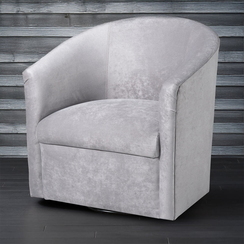 Eden - Swivel Chair With Upholstery And Hardwood Frame