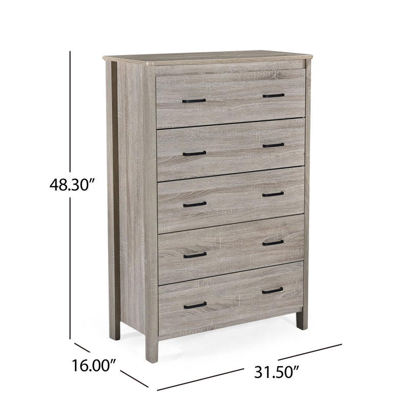 Titeca - Contemporary 5 Drawer Dresser