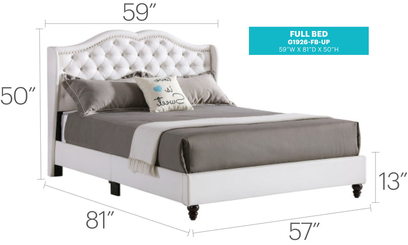 Upholstered Bed Transitional