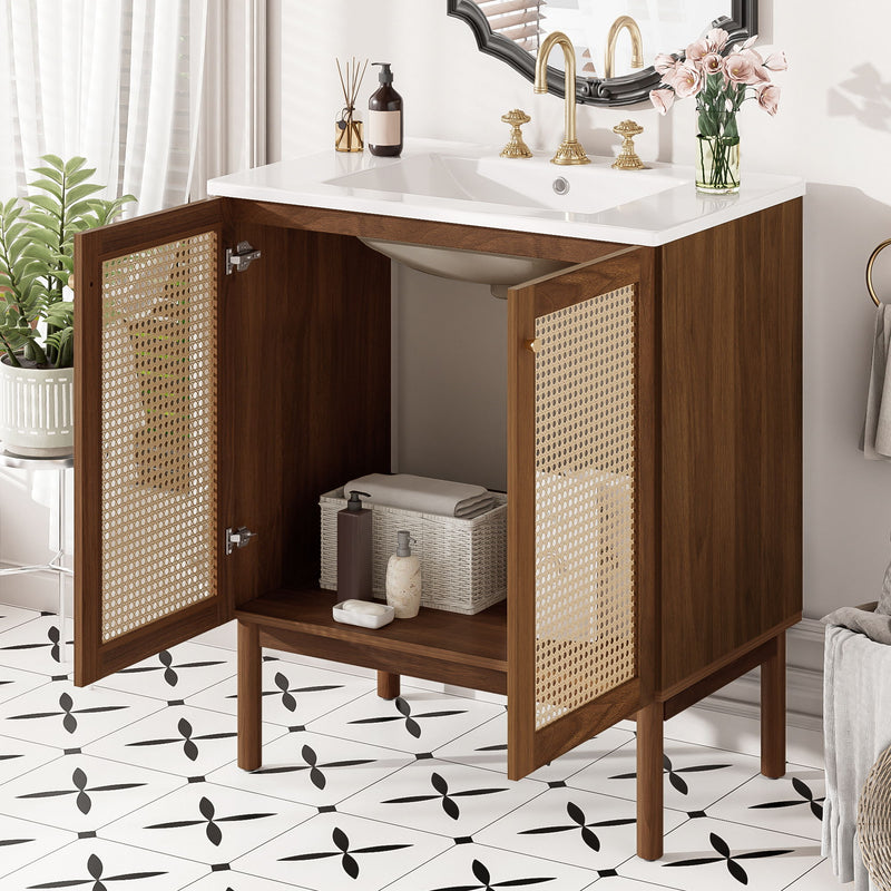 Bathroom Vanity Cabinet With Doors, Soft Close Design
