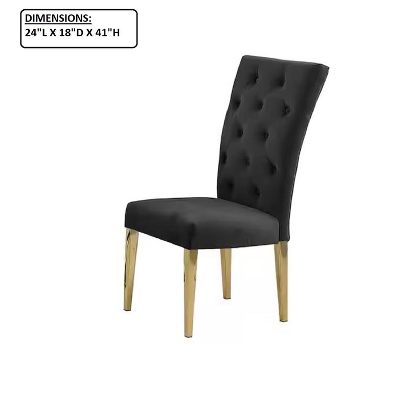 Modern Design Upholstered Dining Chair (Set of 2)
