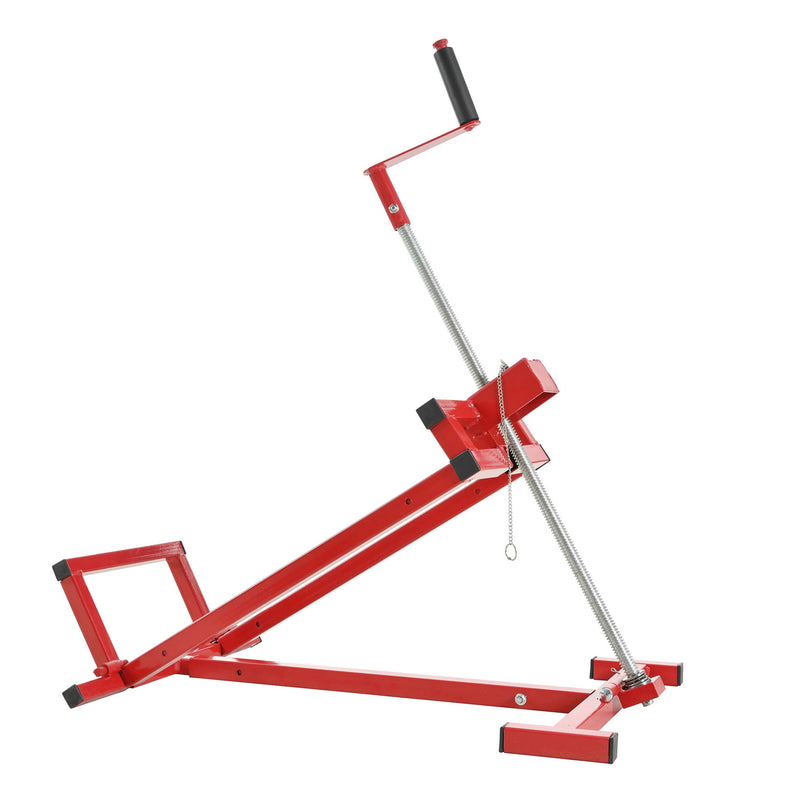 Universal Easy Lawn Mower Lift For Riding Tractors, 800 Lbs Capacity - Red