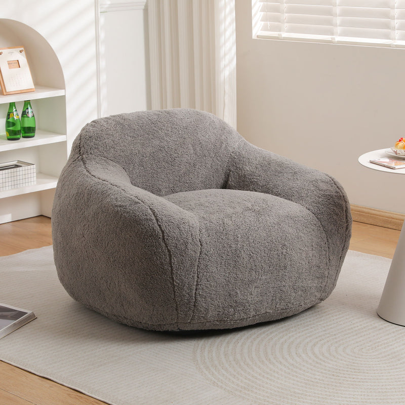 Giant Bean Bag Chair, Spacious Memory Foam With Armrests