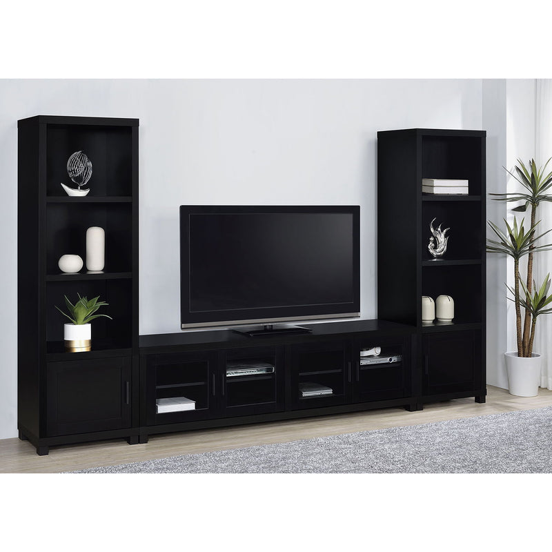 Arnaud - 3 Piece TV Stand Set With Storage - Black