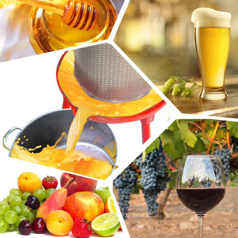 Hydraulic Fruit Wine Press With Apple Crusher, Water-Powered Cider Wine Press - Green