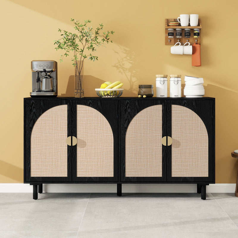 4 Door Cabinet, Customizable Storage System