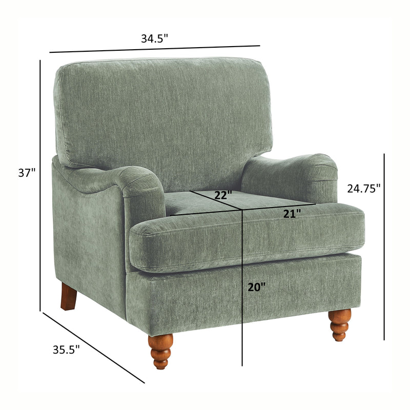 Candor - Arm Chair With English Roll Arms