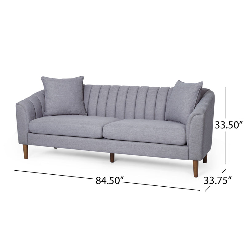 Contemporary 3 Seater Sofa With Accents