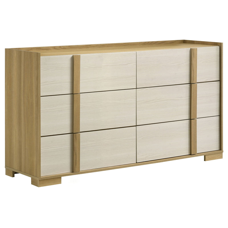 Lincoln - 6 Drawer Dresser - Natural