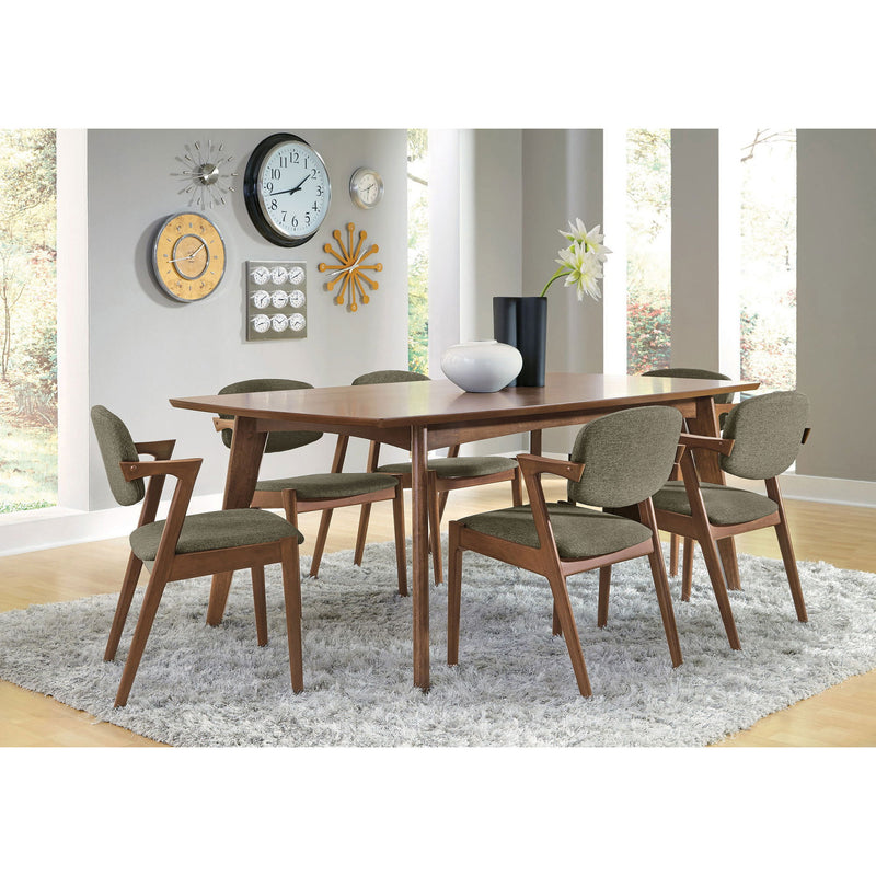 Marcella - 7 Piece Dining Set - Dark Walnut