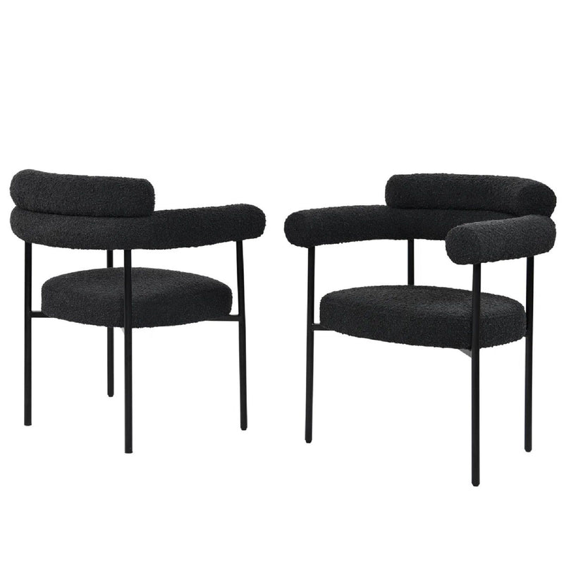 Dining Chairs With Armrests (Set of 2)