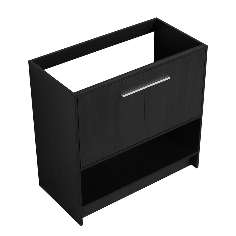 Modern Freestanding Bathroom Vanity With 2 Doors