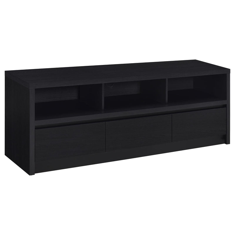 O'Brien - 3 Drawer TV Stand Media Console - Black