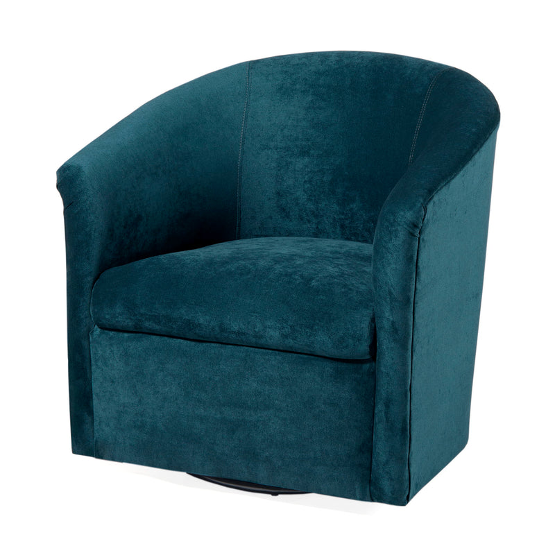 Eden - Swivel Chair With Upholstery And Hardwood Frame