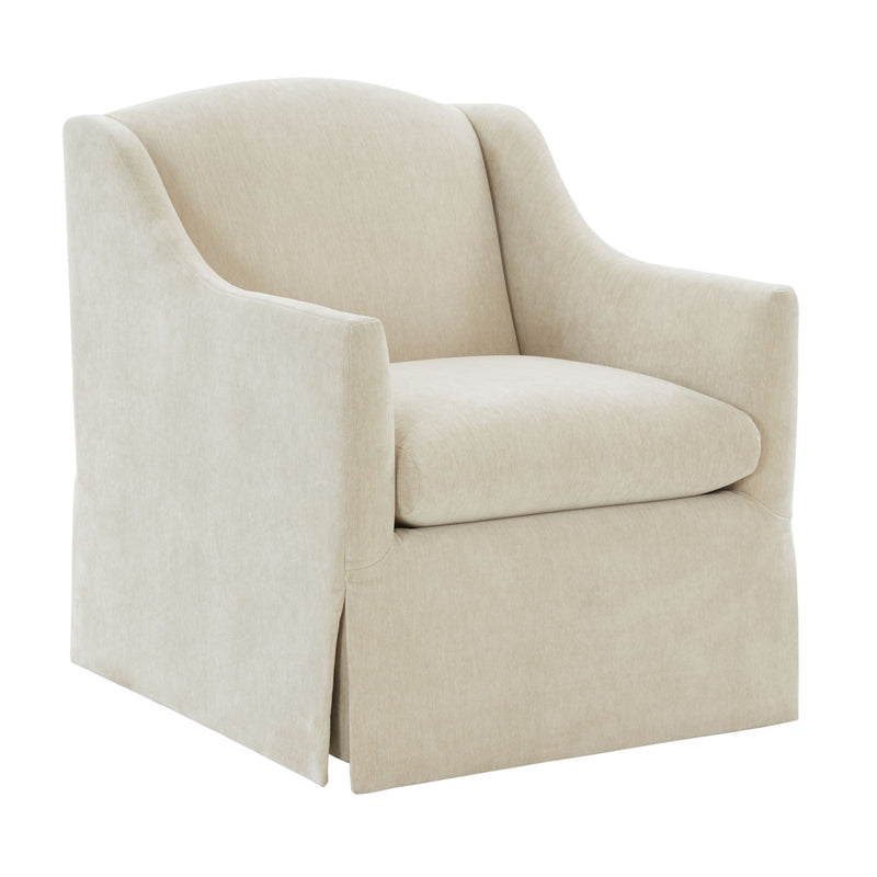 Luisa - Skirted Swivel Accent Chair