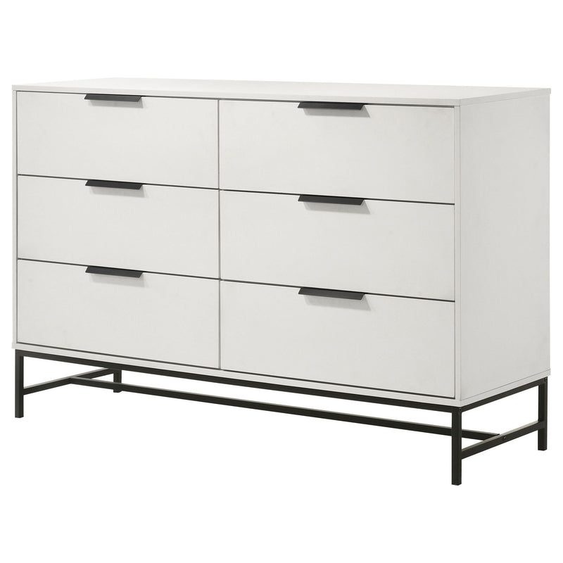 Taraval - 6 Drawer Bedroom Dresser - White