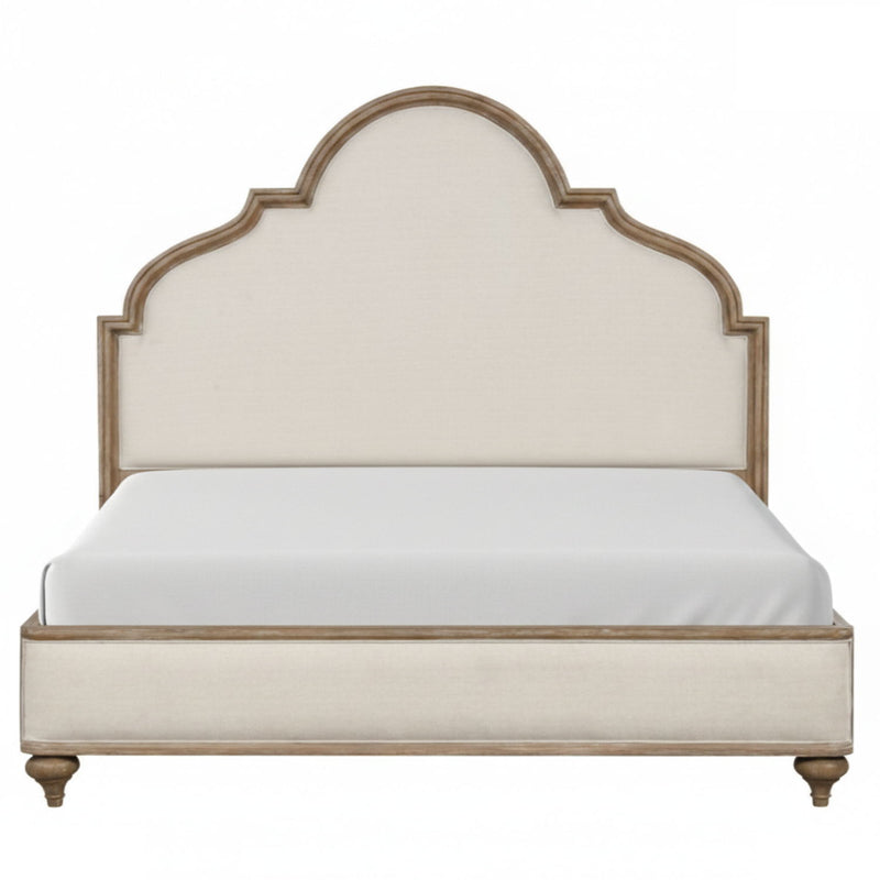 3 Piece Bed Set With 2 Nightstands, Upholstered Headboard, USB Ports