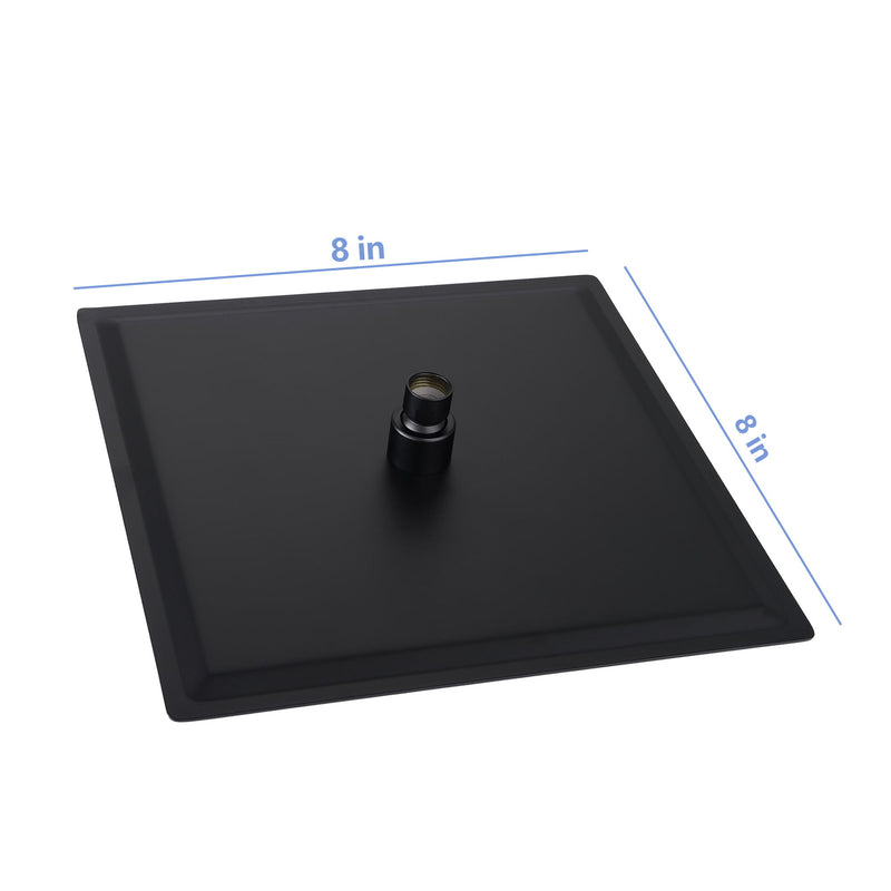 8" Square Rain Shower Head, Ceiling / Wall Mount Stainless Steel Bath Fixture