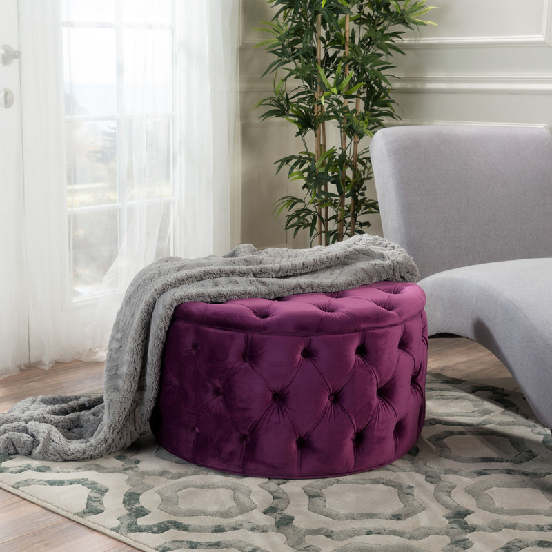 Modern Glam Ottoman
