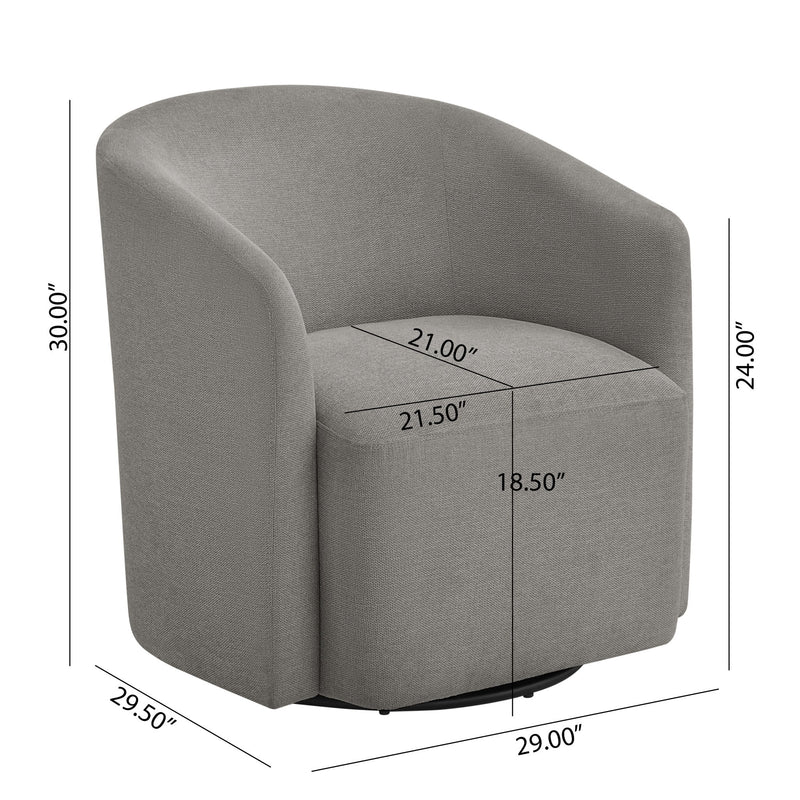 Ardena - Modern Swivel Barrel Chair