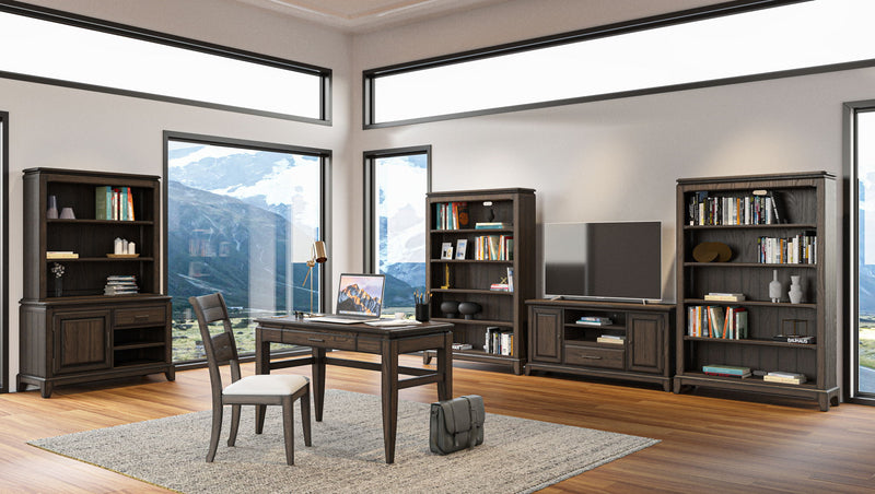 2 Shelf Bookcase Hutch - Chocolate