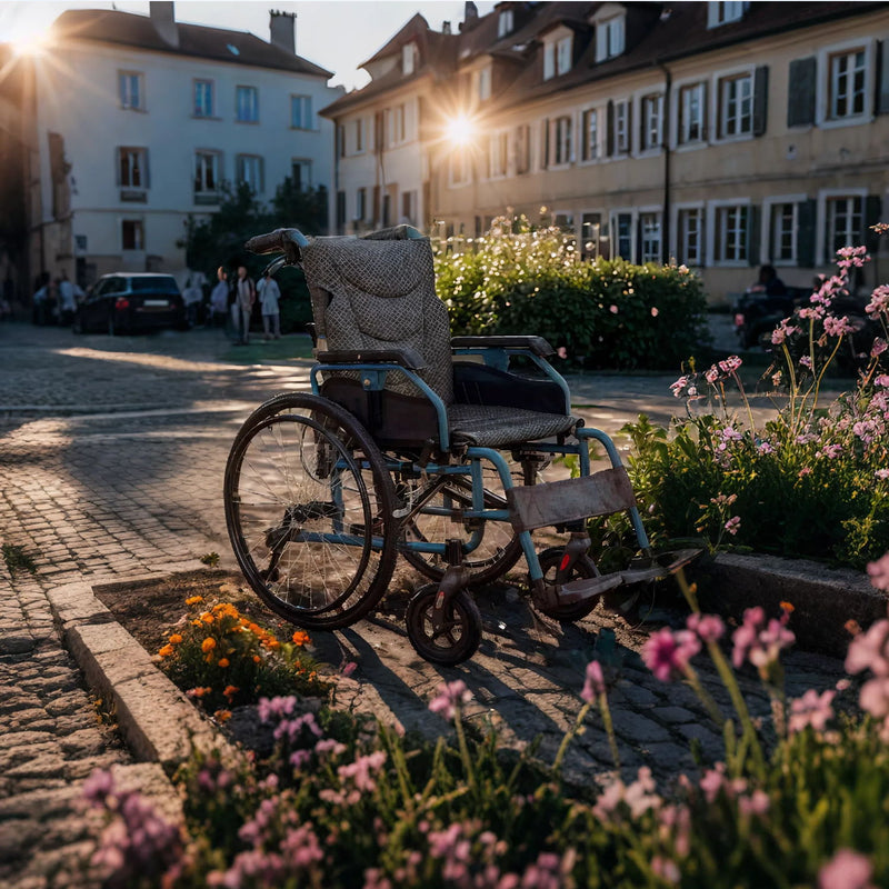 Premium Foldable Transport Wheelchair For Adults