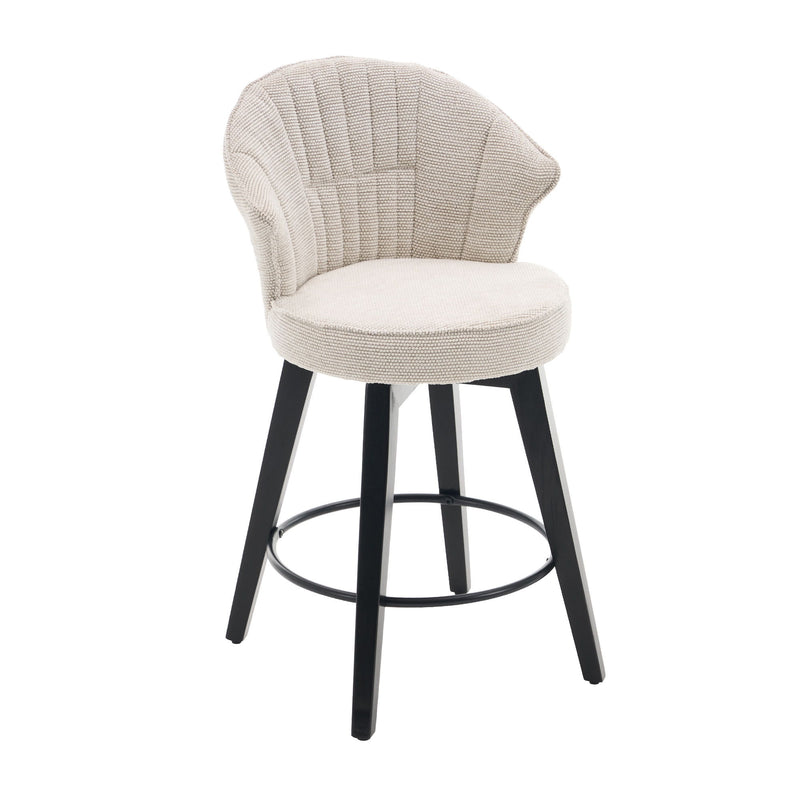 Wing Back Swivel Bar Stools (Set of 2)