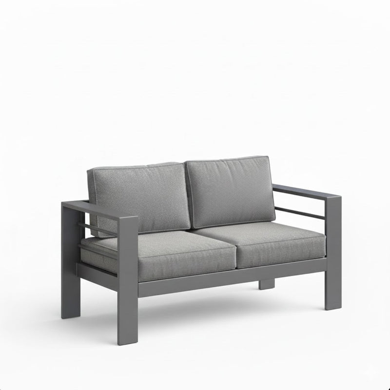 All-Weather Patio Loveseat With Thick Cushions