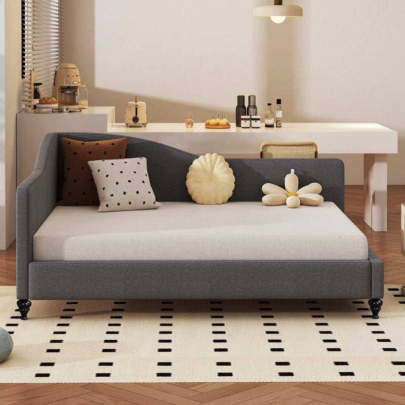 Modern L Shaped Daybed With Legs